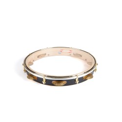 Pandeiro 13" formica noir PRO LEVE - peau transparente - Pro